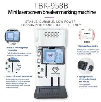 

TBK-958B Automatic Back Glass Housing Separator Laser Marking Machine