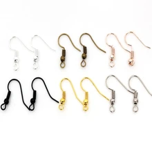 100 шт./лот 20x17 мм DIY аксессуары для серьги застежки крючки фитинги "сделай сам" для изготовления ювелирных изделий, аксессуары железный крюк Earwire ювелирные изделия