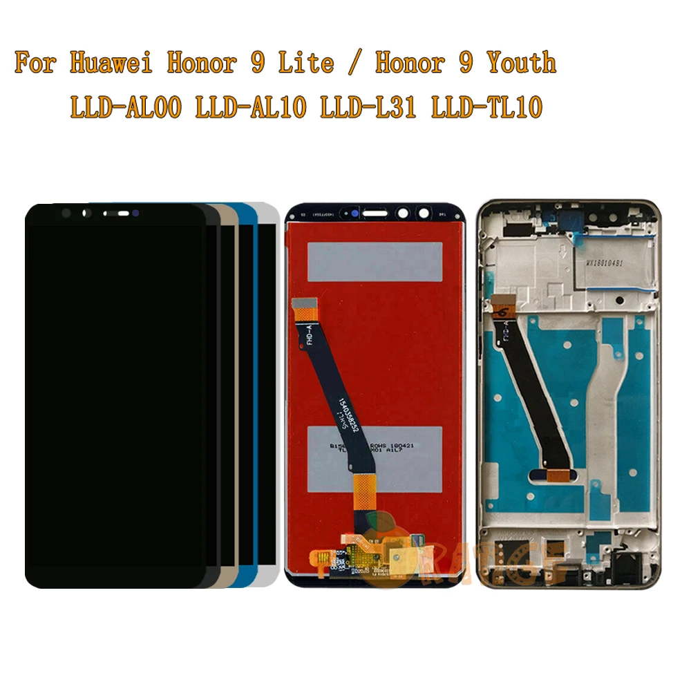 Новый ЖК-сенсорный экран монитор для huawei Honor 9 Lite/Honor Youth LLD-AL00 AL10 L31 TL10 Полный