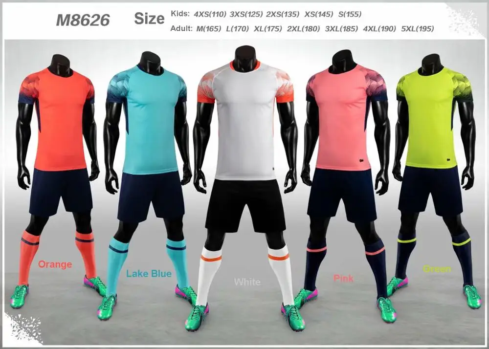 Personalized DIY Adult Kids Soccer Jersey Set Football Kit Men Child Futbol Training Uniforms Teamwear Customized M8626 | Спорт и