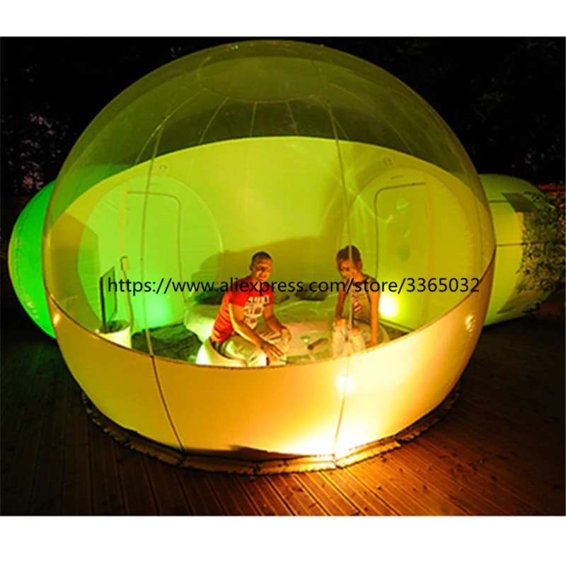 

Outdoor inflatable bubble house, transparent camping bubble tent for sale