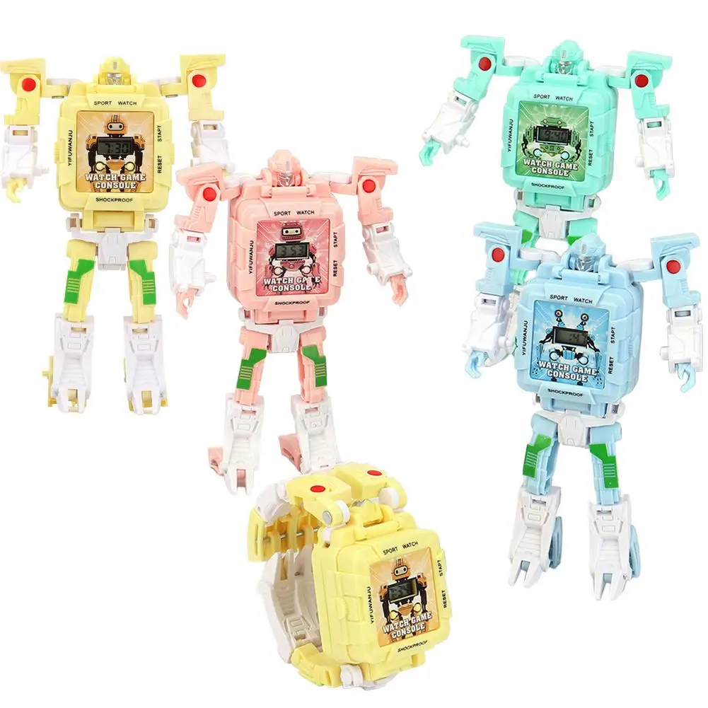 

Cartoon Trans Formers Robot Watch Electronic Watch Kids Sports Cartoon Watches Education Learning Childrens Xmas Perfect Gifts