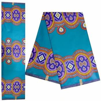 

African print wax fabrics cloth nigerian 100 % cotton ankara veritable java wax fabric for woman dresses 6 yards!DF-4479