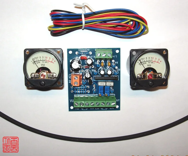 Misuratore Di Livello Vu Meter Db Meter Misuratore Di Potenza 2 Metri Una Scheda, Conduttore 4M E Tubo Termorestringente