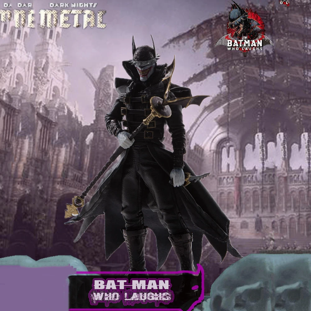 

In Stock MixMax 1/12 Scale Full Set Batman Who Laughs Dark Nights Metal Kits Head Clothes Set for 6" Mezco Body for 6'' body