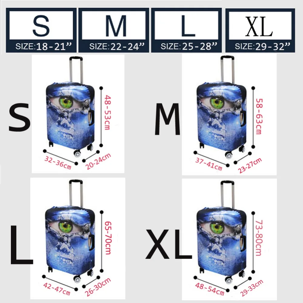 Nopersonality учитель язык с принтами для багажа Защитная крышка для 18 до 30 дюймов модный чемодан на колесах эластичный пылезащитный чехол