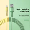 Cable USB de silicona líquida para móvil, Cable de carga rápida de datos de 1/1, 5 y 2M para iPhone 12, 11 Pro, Max, X, XR, XS, 8, 7, 6, 6s, 5 5s ► Foto 1/6