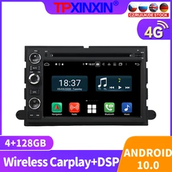 Radio Multimedia con GPS para coche, Radio con reproductor de vídeo, estéreo, accesorios, DVD, 2Din, Android 10, 128GB, para Ford F 150, 2006   2009