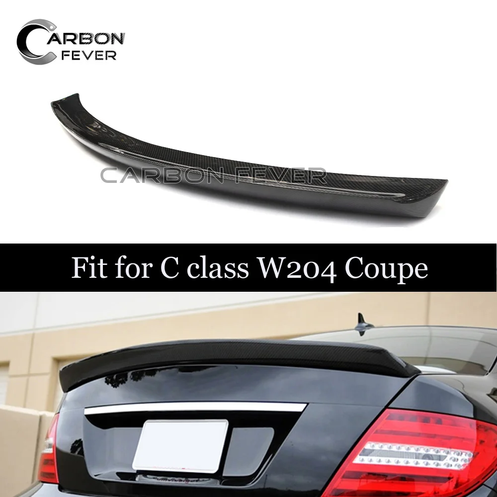 Спойлер из углеродного волокна для багажника C Class W204 C180 C200 C250 C280 C300 2 двери купе