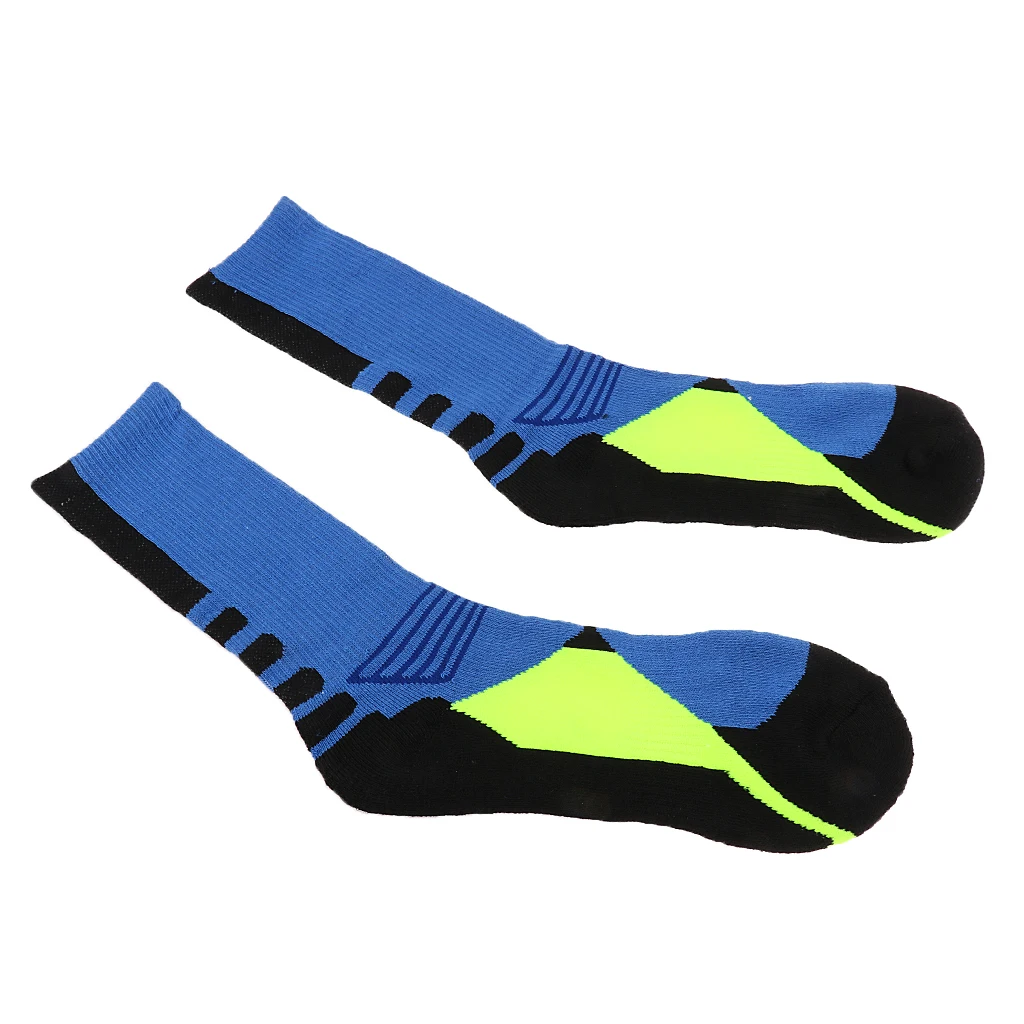 Спортивные носки для мужчин, женщин и детей, дышащие нескользящие носки для тренировок, баскетбола, бейсбола, катания на роликах - Цвет: Черный