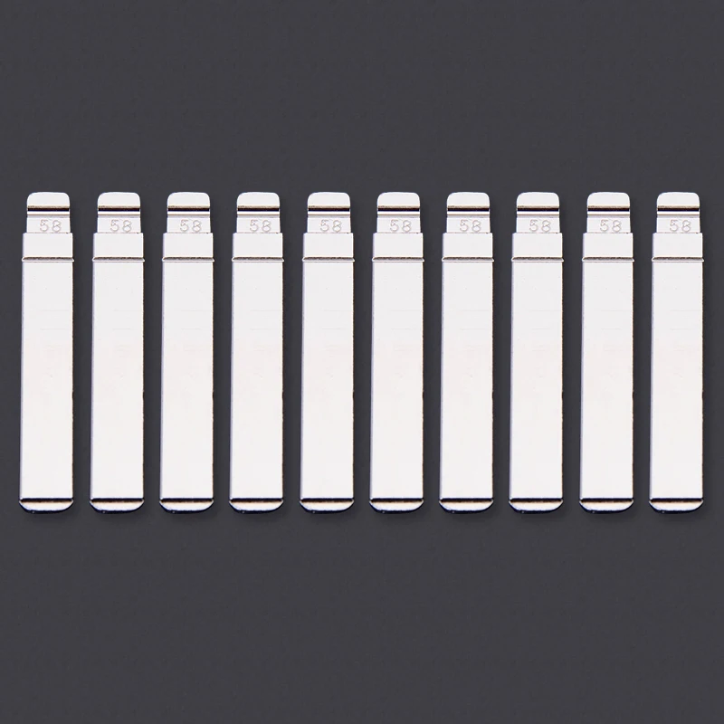 CITALL 10pcs Uncut 58# Flip KD Remote Lot Key Blade Blank Fit For Citroen Peugeot VA2