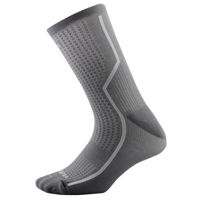 Мужские высококачественные профессиональные брендовые дышащие спортивные носки дорожные велосипедные носки для спорта на открытом воздухе гоночные велосипедные носки - Цвет: grey