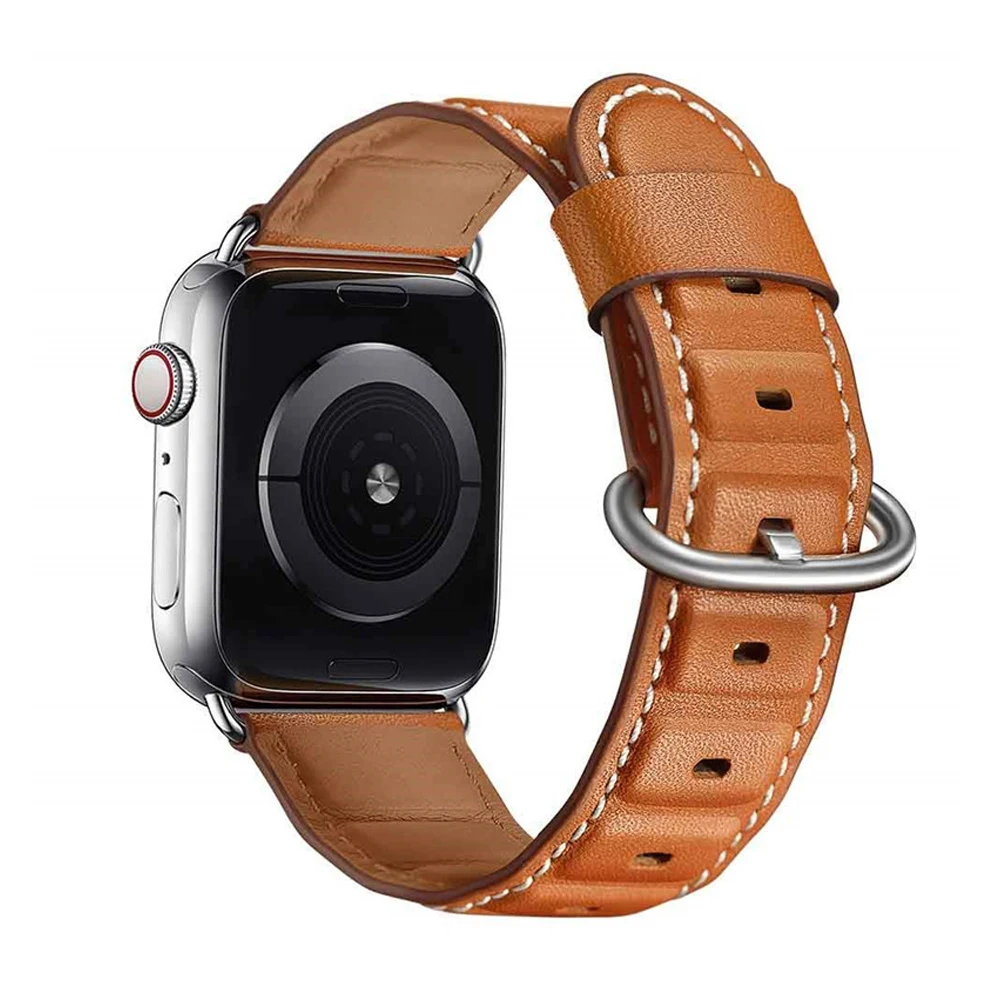 Ремешок из натуральной кожи для apple watch band 42 мм 38 мм 44 мм 40 мм iwatch series 4 3 2 1 Аксессуары сменный Браслет часы ремень