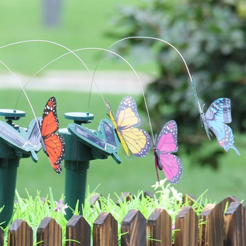 

Funny Solar Toys Flying Fluttering Hummingbird Powered Birds Butterflies for Garden Decoration Dancing solar toys Q