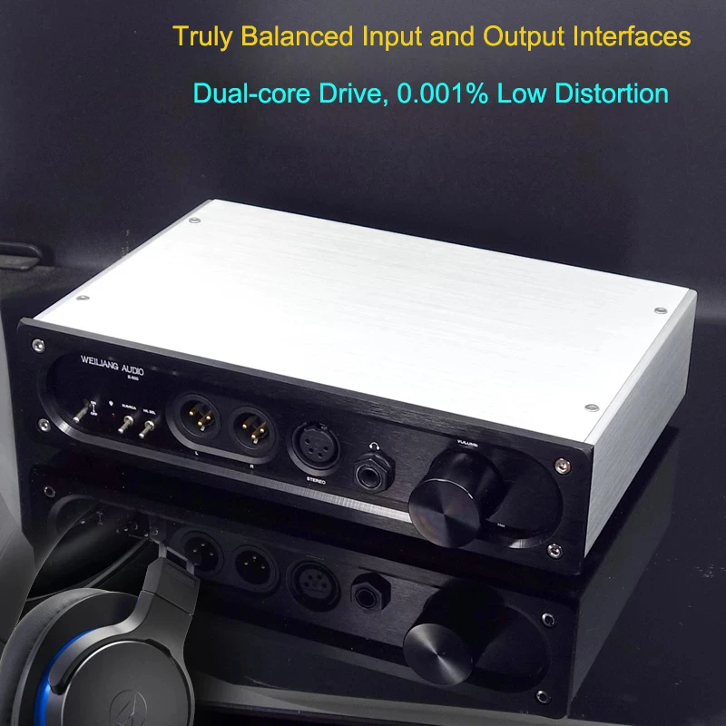 Полноразмерный двухъядерный усилитель для наушников BRZHIFI Audio E600 с низким уровнем
