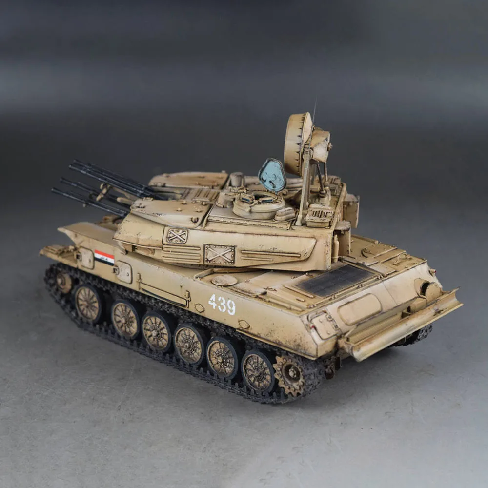 1/35 Ревелл 35081, ZSU-23-4M в Ираке, модель танка ручной работы, украшение, развивающая игрушка, подарок на Рождество, день рождения для детей, взрослых