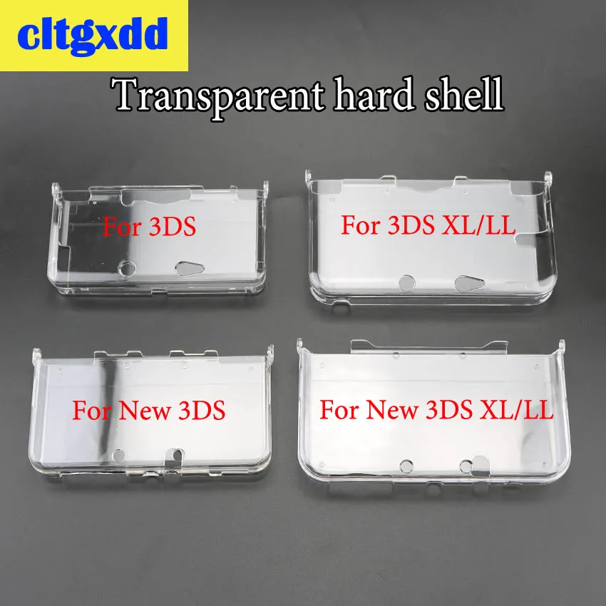 Cltgxdd en vrac en plastique transparent cristal protecteur coque rigide coque peau couverture pour Nintendo 3DS/nouvelle 3DS/nouvelle 3DS XL LL Console