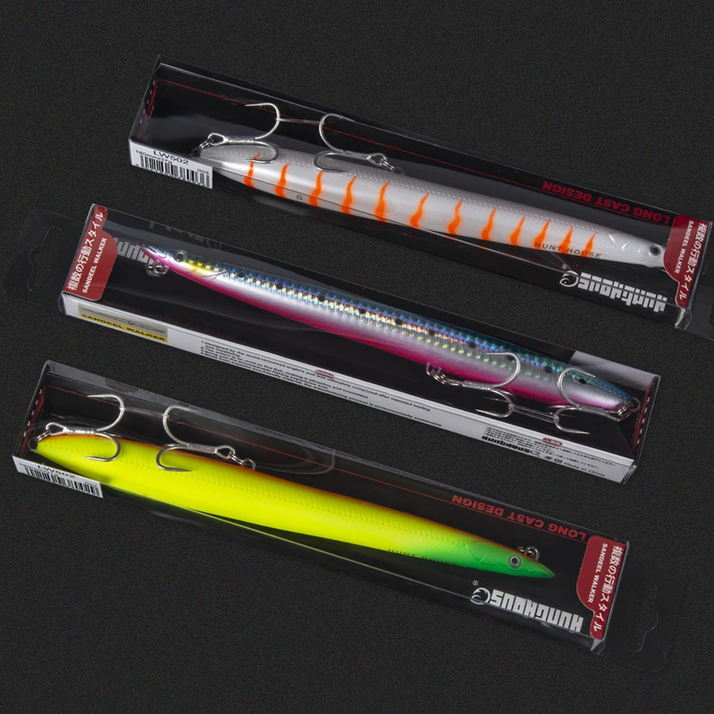 hunt house SANDEEL SURF WALKER pencil swimbait stickbait pencil lure hard fishing lure sinking floating baits savage gear