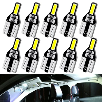 

10PCS T10 W5W LED 194 168 Bulb For Opel Astra H G J Insignia Mokka Toyota Avensis Rav4 Ford Focus 2 3 Fiesta Car Interior Light