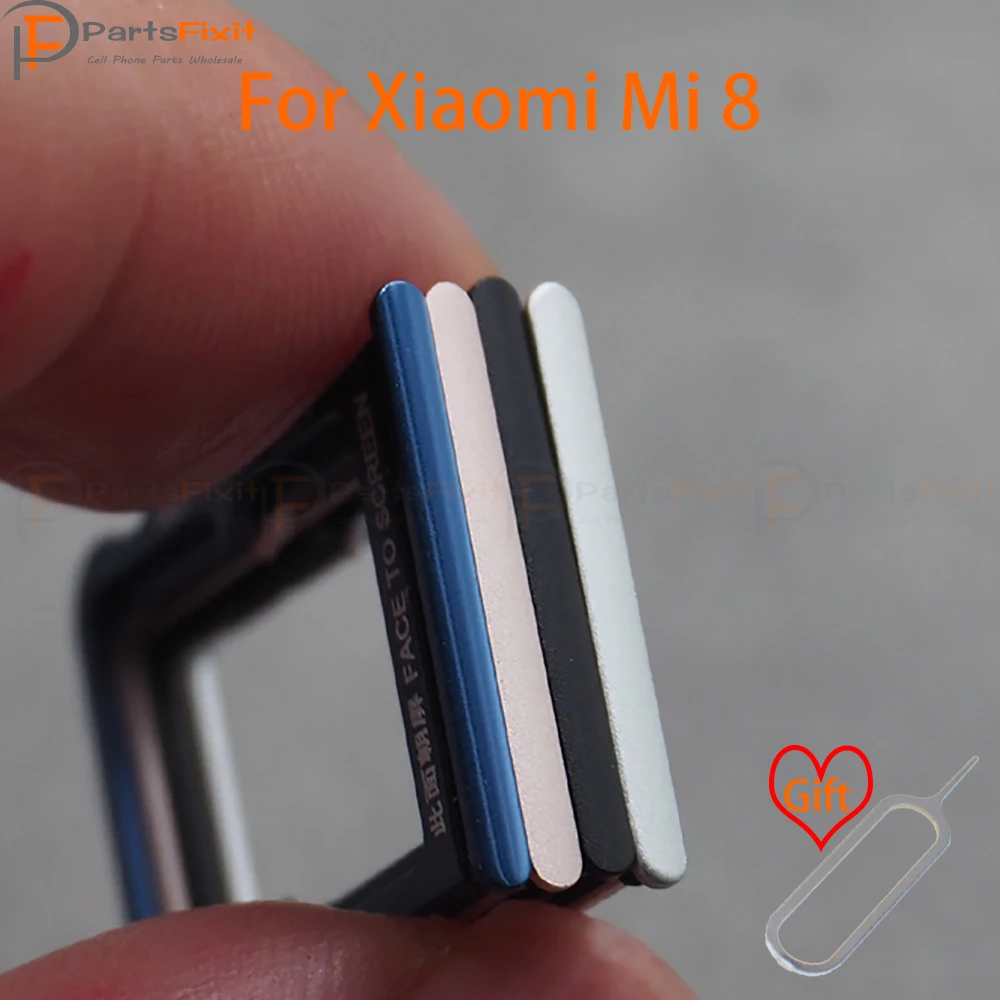 Лоток для sim-карт для Mi8, слот для sim-карты, держатель для карт, слот для карт, адаптер для Mi 8, запасные части с бесплатной выемкой