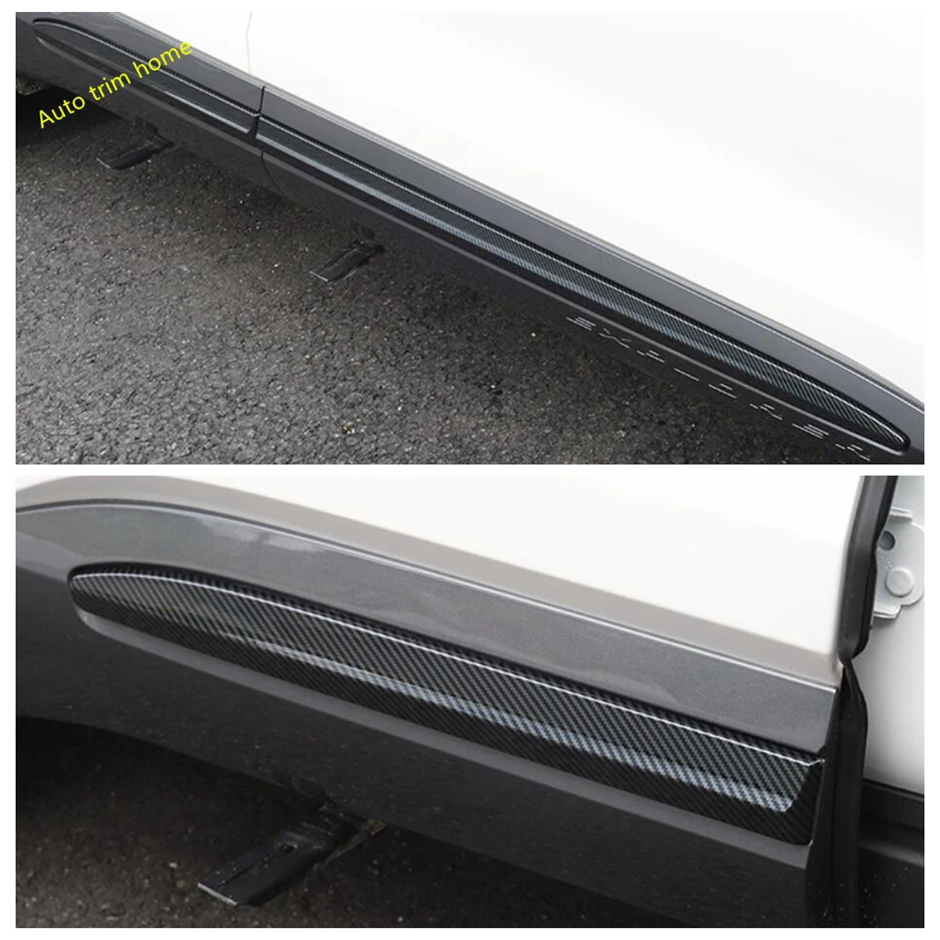 

Auto Accessories Side Door Body Anti-scratch Bottom Mouldings Protector Panel Stripes Cover Trim Fit For Ford Explorer 2020 2021