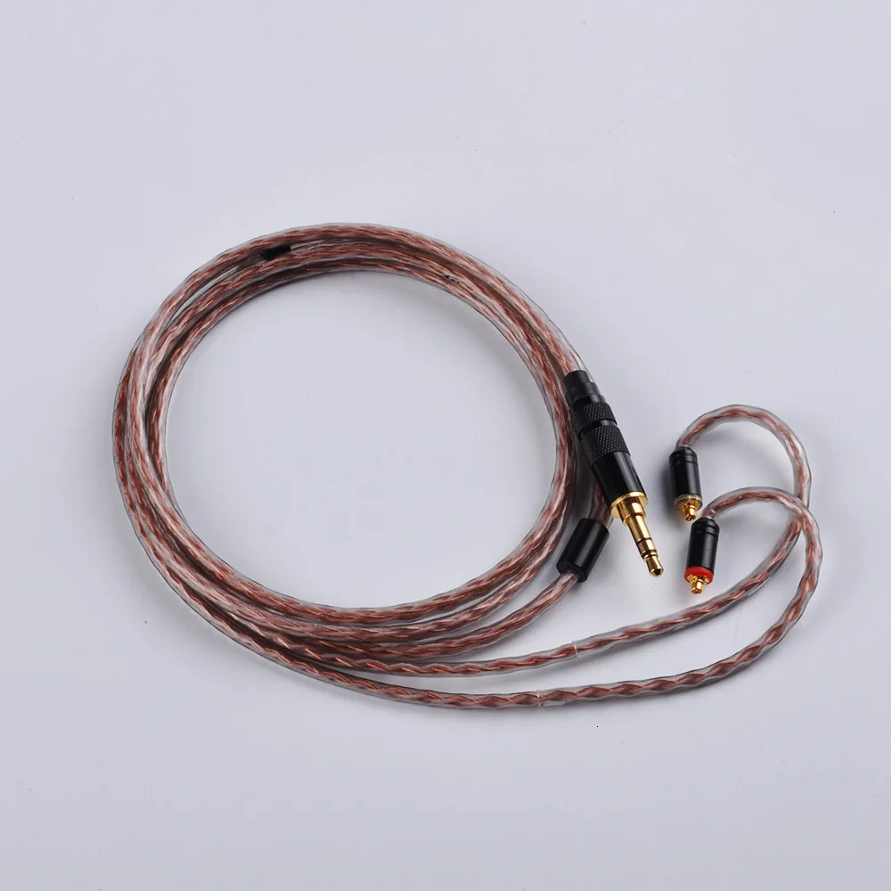 Новые Yinyoo Модернизированный Золотой ценный кабель 2,5/3,5/4,4 мм балансный кабель с MMCX/2pin разъем плотным верхним ворсом KZ ZST ZS10 лампа указателя V80 V30 ОСО