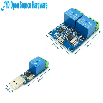 

1pcs LCUS-1 PC USB serial control relay module LCUS-2 PLC intelligent control channel switch module