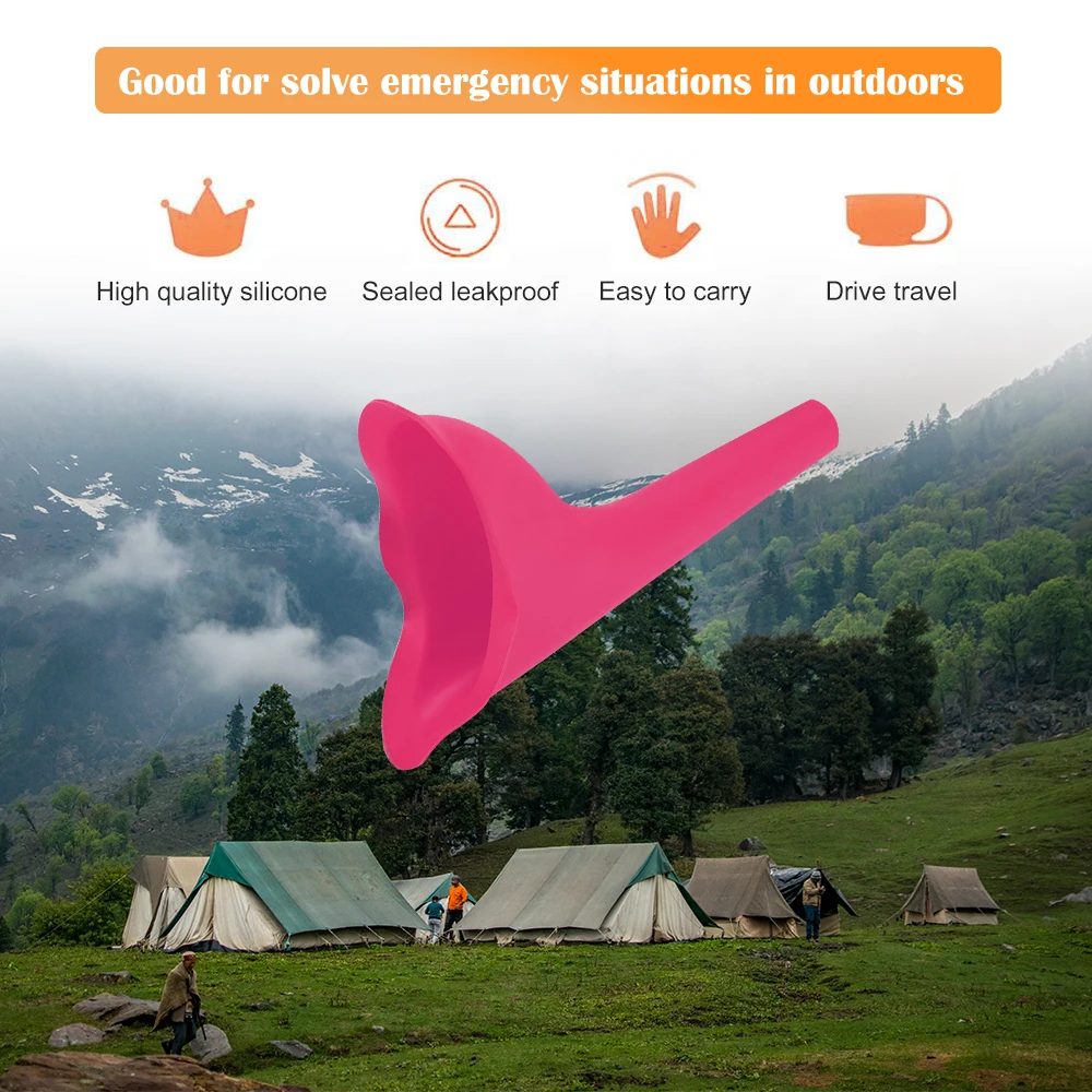 High Quality Portable Women Camping Urine Device Funnel Urinal Female Travel Urination Toilet Women Stand Up& Pee Soft pleasant