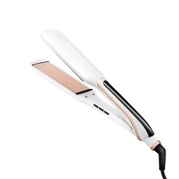 

Professional Ceramic Wide Plate Hair Straightener Fast Heating Flat Iron Dual Voltag Floating Styling Tools EU Plug