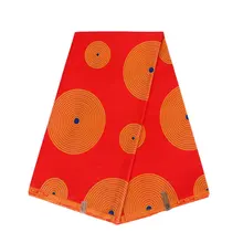 Красный хлопок модный принт африканская Анкара высокое качество Pagne Нигерия настоящий голландский воск Ткань 6 ярдов \ Лот