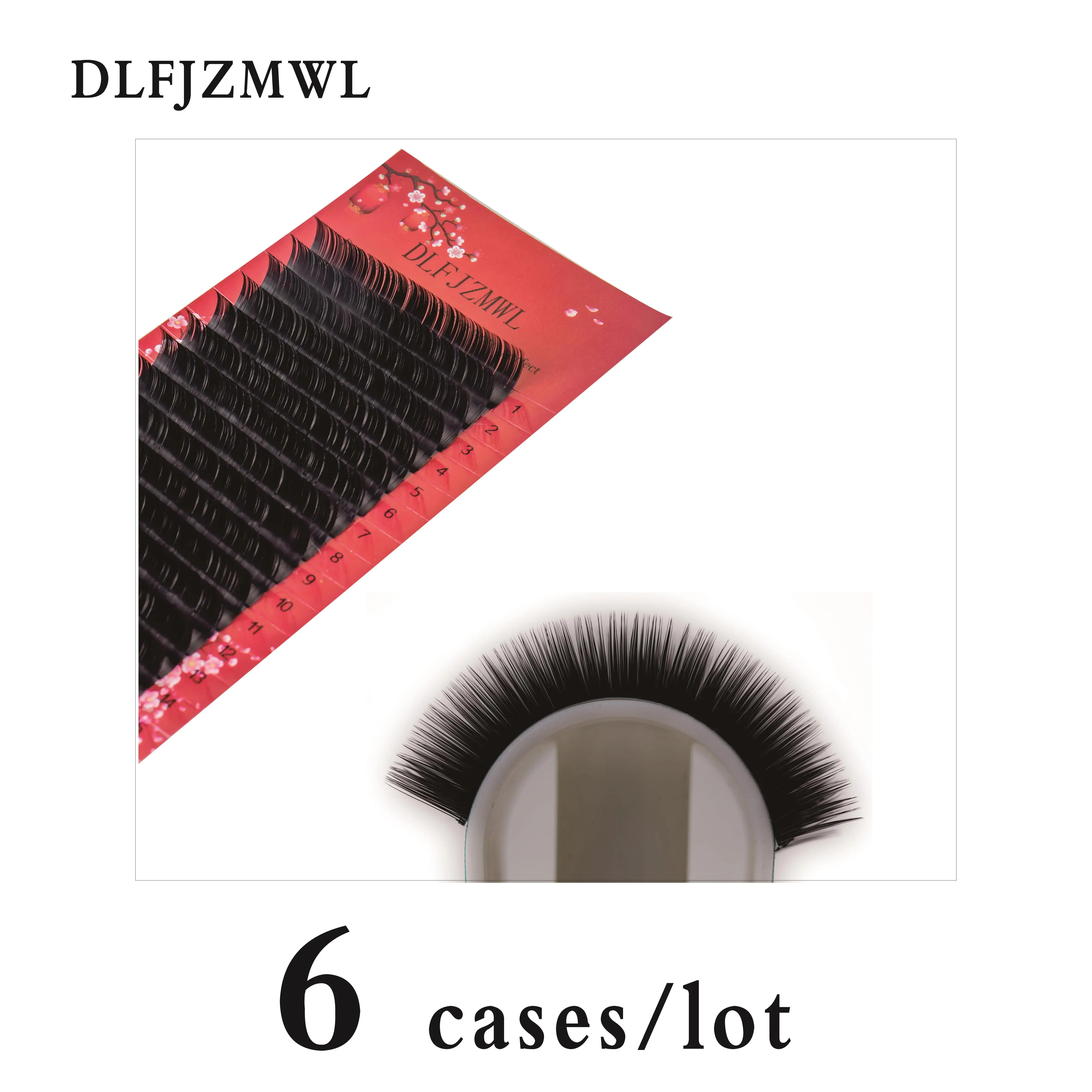 

16rows faux mink eyelash extension individual eyelashes natural and soft eye lashes J B C D thick professionals DLFJZMWL cilios