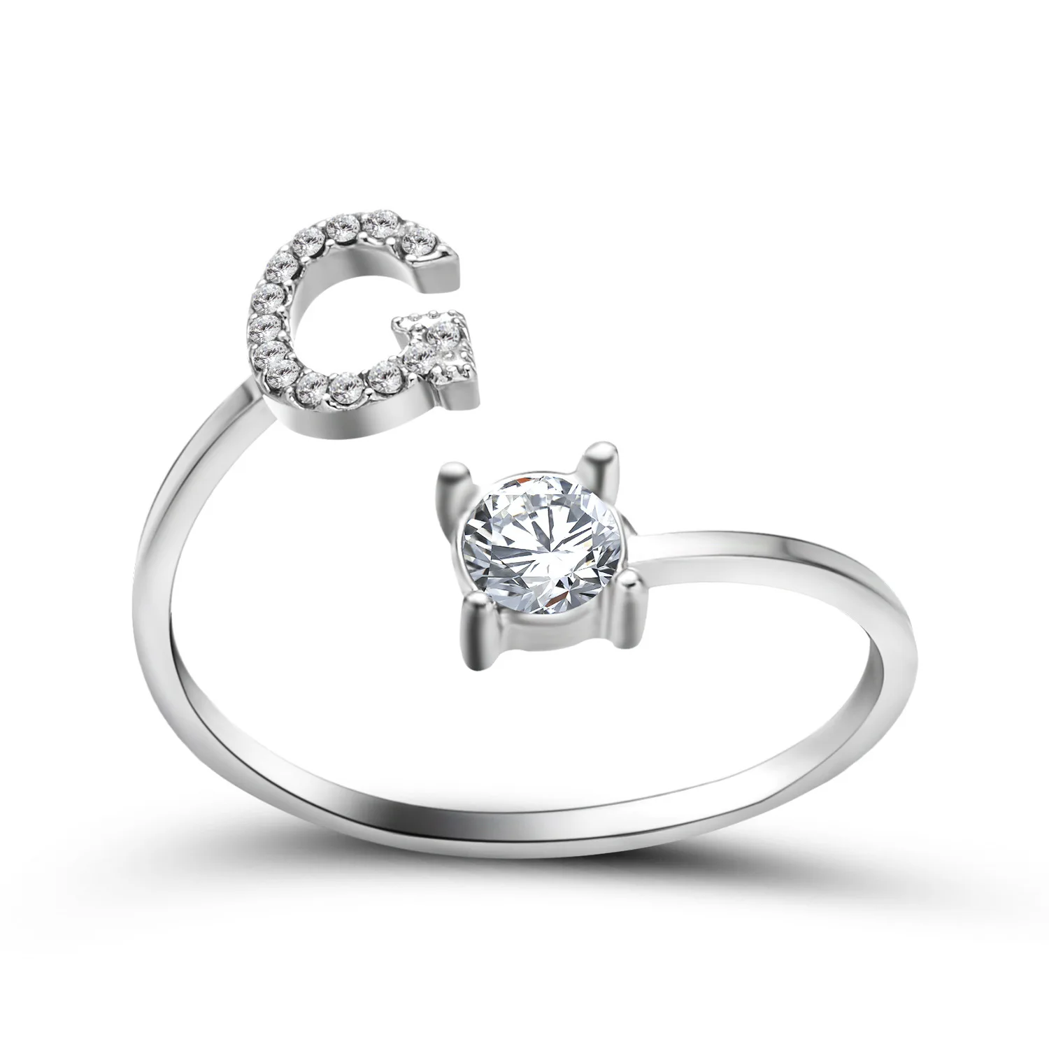 1 шт серебристые кольца для женщин, вечерние кольца, ювелирный подарок на палец для Святого Валентина, вечерние сувениры - Цвет: G
