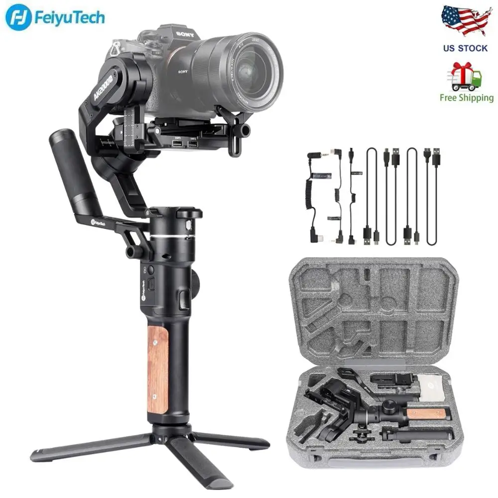 3 осевой шарнирный стабилизатор FeiyuTech Feiyu AK2000 S для Sony a9 a7 ii a6500 Canon 5D Panasonic GH5 GH4 Nikon