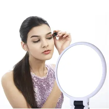 

10x Magnifying Round Mirror Free Standing Table-Top Makeup Mirror For Shaving Detailed Makeup Magnifying Mirror For Bathroom