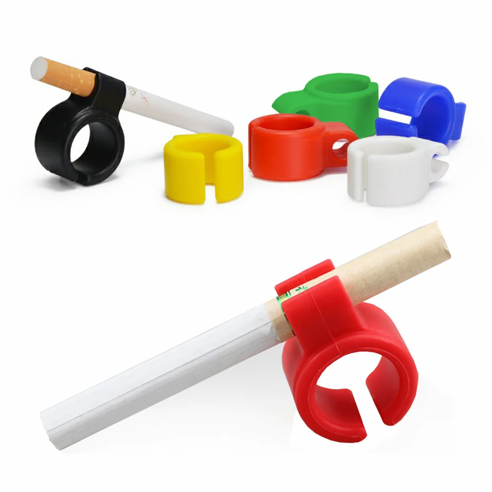 1 PC Silicone Cigarette Holder Waterproof Portable Ring Hand Rack