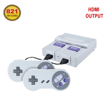 

Retro Mini TV Game Console 8Bit 821 Games HD HDMI Out Handheld Gaming Player Dual Gamepad Family Potable Mini Controller
