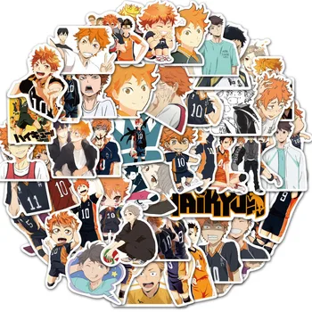 100 pcs pack anime haikyuu stickers hinata shoyo pvc stickers laptop skateboard suitcase fridge diy decoration stickers buy at the price of 3 29 in aliexpress com imall com