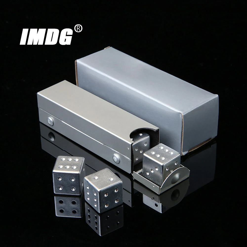 Colorful aluminum alloy metal dice 16mm square corner 5pcs/pack game dice dice set acrylic dice