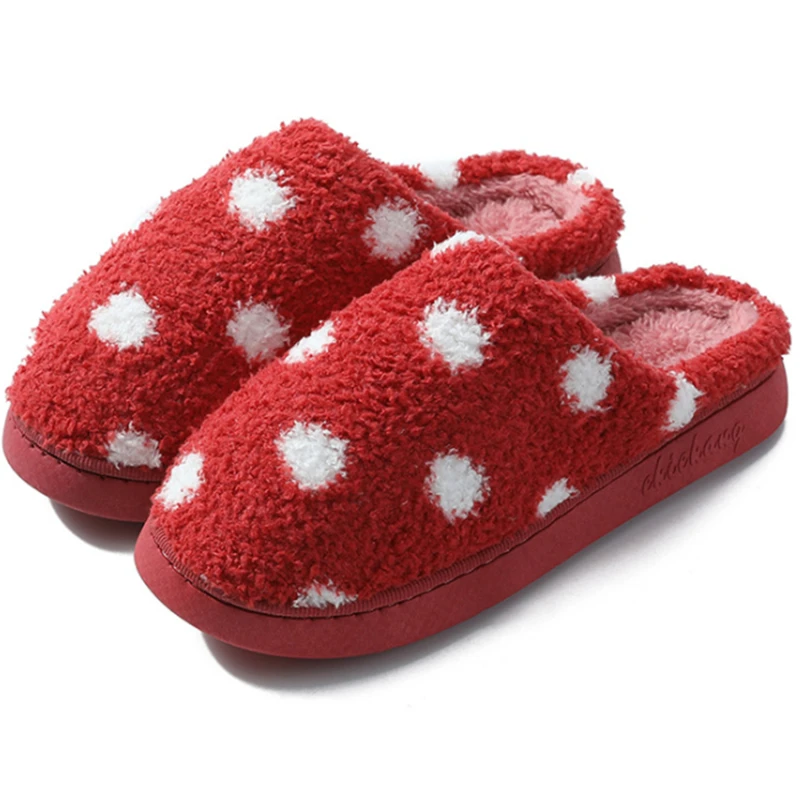 Women Winter Home Slippers Cartoon Cat Shoes Non-Slip Soft Winter Warm House Slippers Indoor Bedroom Lovers Couples