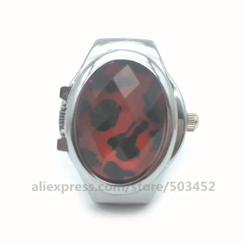 red 100 шт./лот 017 Горячая Распродажа мини Reloj Mujer кольцо Relogio модные унисекс Женские часы с дикими бриллиантами мужские наручные часы - Цвет: red