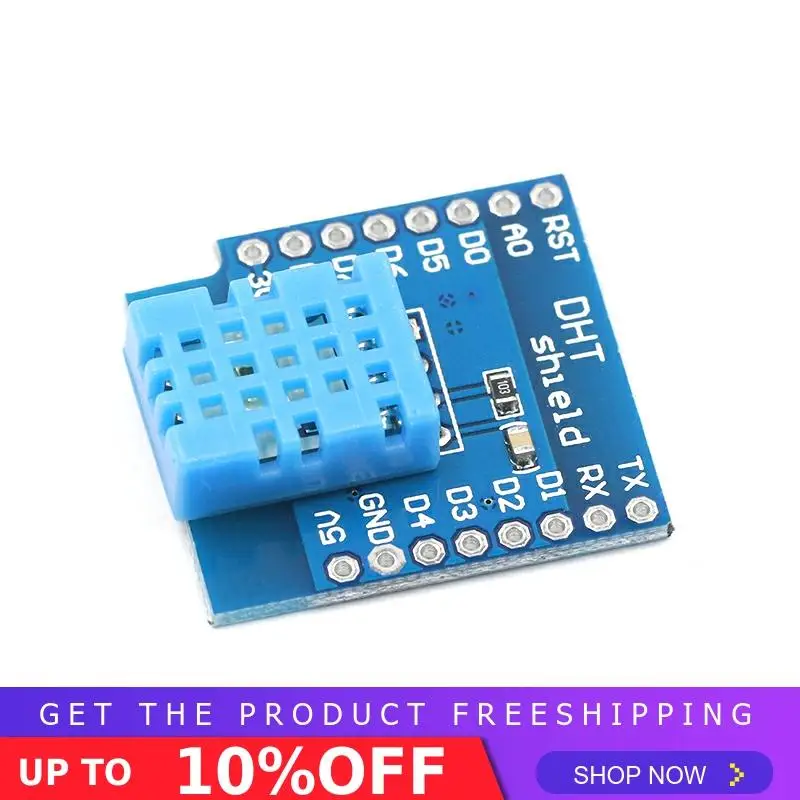 DHT щит для WEMOS D1 Мини ESP32 мини DHT11 одноавтобусный цифровой датчик температуры и влажности модуль датчик температуры wifi