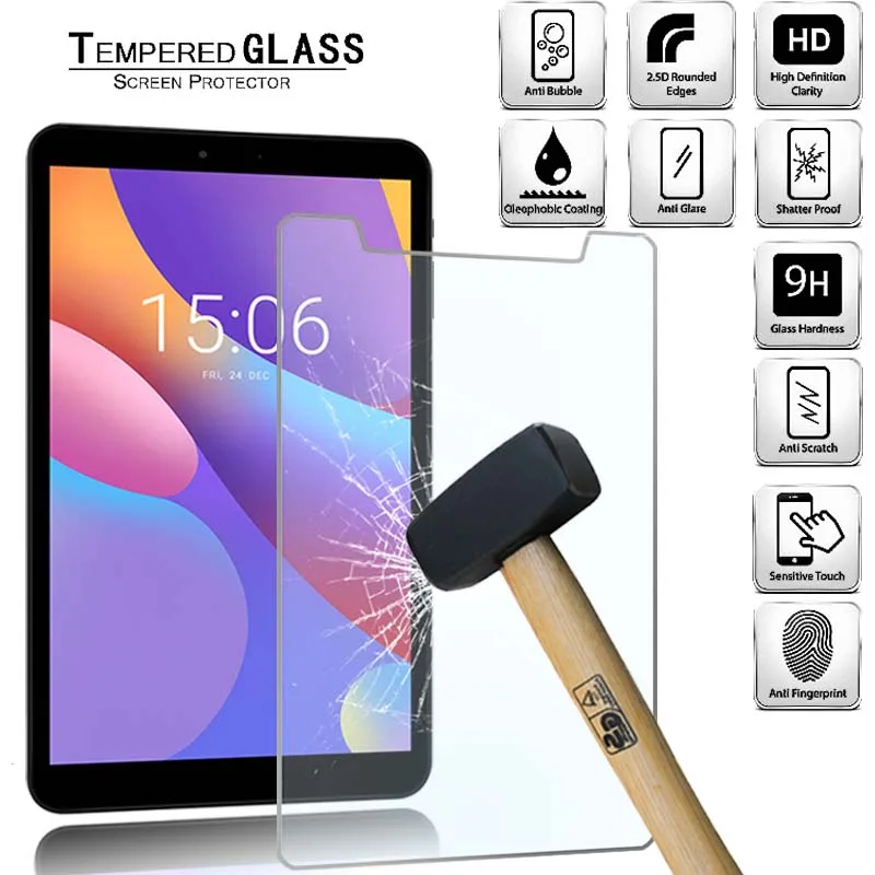 

Tablet Tempered Glass Screen Protector Cover for Chuwi Hi8 Air Eye Protection Anti-Scratch Explosion-Proof Tempered Film