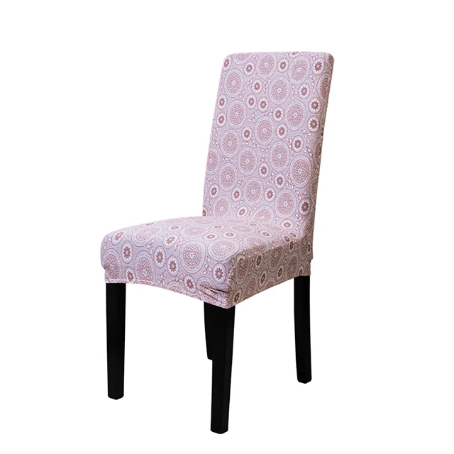 Чехол для стула с принтом, растягивающийся, не грязный, упругое сиденье, чехол, используемый для свадебной вечеринки, дома, кухни, столовой, офиса, гостиной - Цвет: K