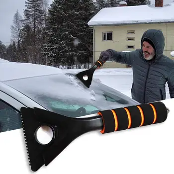 

Three-in-one Multifunctional ABS Car Windshield Ice Scraper With Sponge Handle Multi-function Snow Shovel Frost Removal Tools