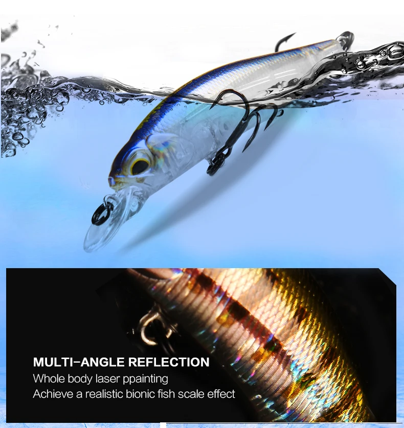 BEARKING 63mm 5g Heißer SP angeln lockt professionelle UV farben minnow Magnet gewicht system wobbler crankbait Angeln zubehör – Detail 9