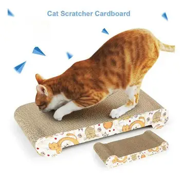 

Cat Scratch Cardboard Catnip Scratching Pad Scratcher Lounge Sofa Bed Post