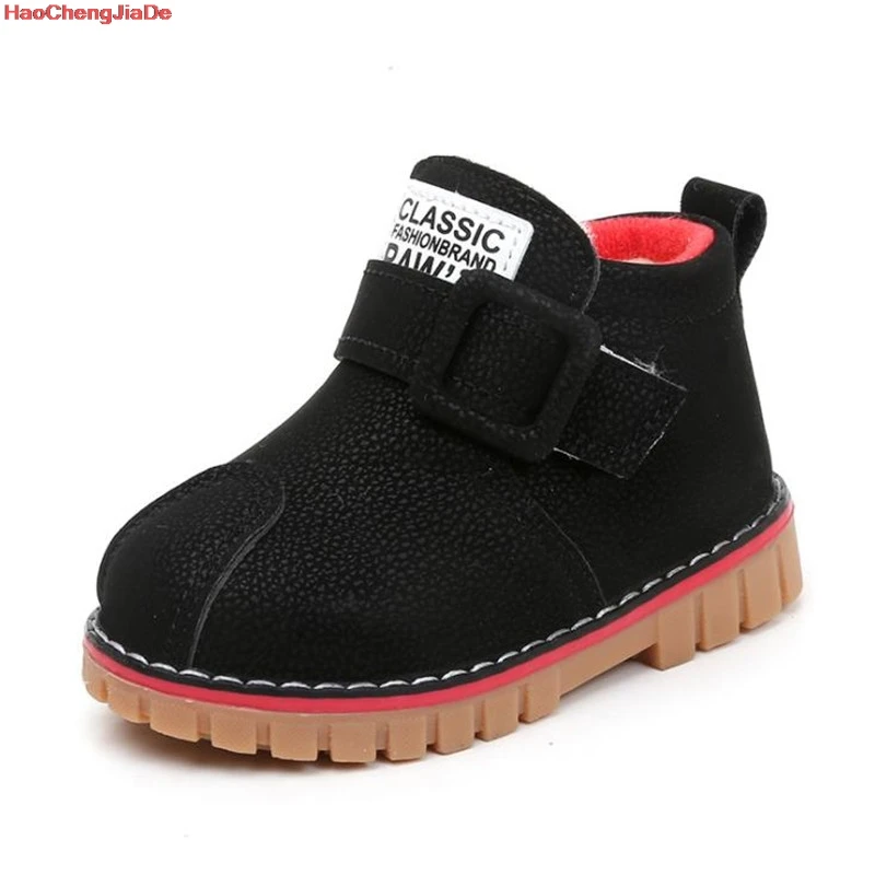 

Boys Girls shoes PU leather Casual Outdoor boots Kids Baby Flat shoes Fashion Children Ankle boots Autumn Winter