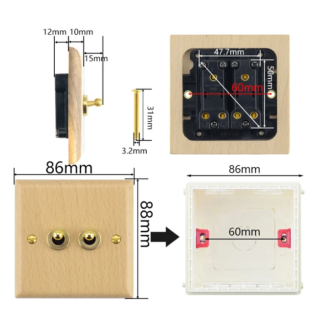 100% 새 제품이며 고품질의 벽 스위치