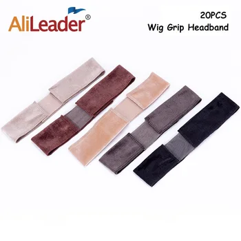 

Alileader 20Pcs Wig Grip Band Lace Wig Grip Velvet Comfort Wig Band For Lace Wigs Frontal Headband With Adjustable Wig Hair Band