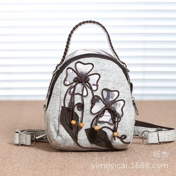 

2020 Chinese style canvas material small bag cloth bag handbag shoulder bag